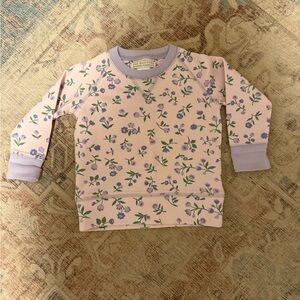 The Beaufort Bonnet Company Floral Sweatshirt in Lavende/Pink